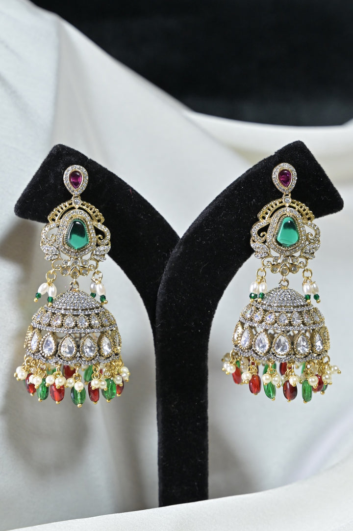 RajRani Temple Multicolored Bridal Necklace