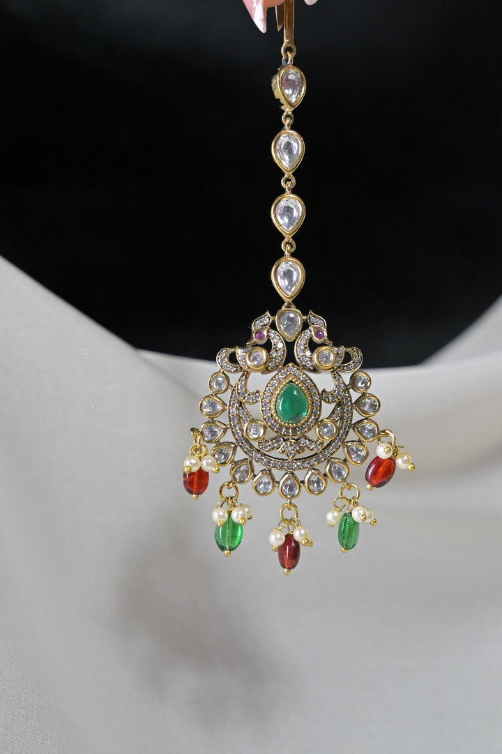 RajRani Temple Multicolored Bridal Necklace