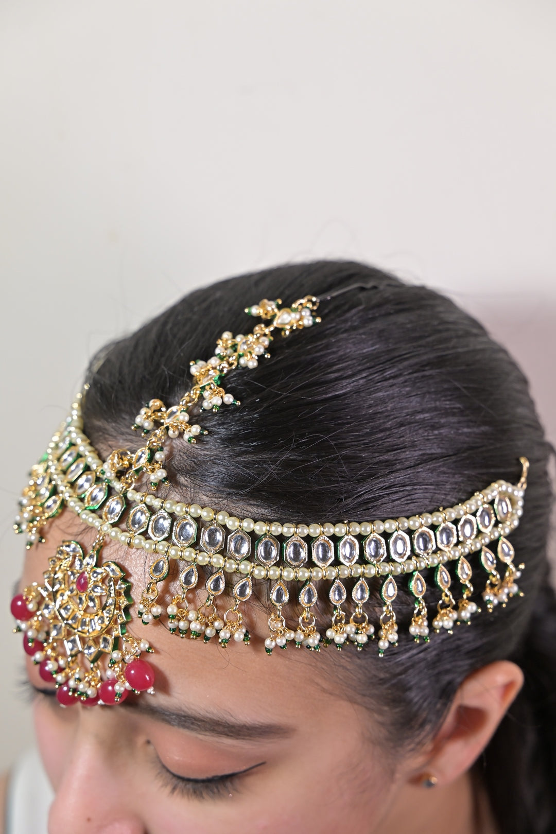 Prajakta Temple Bridal Maangtikka