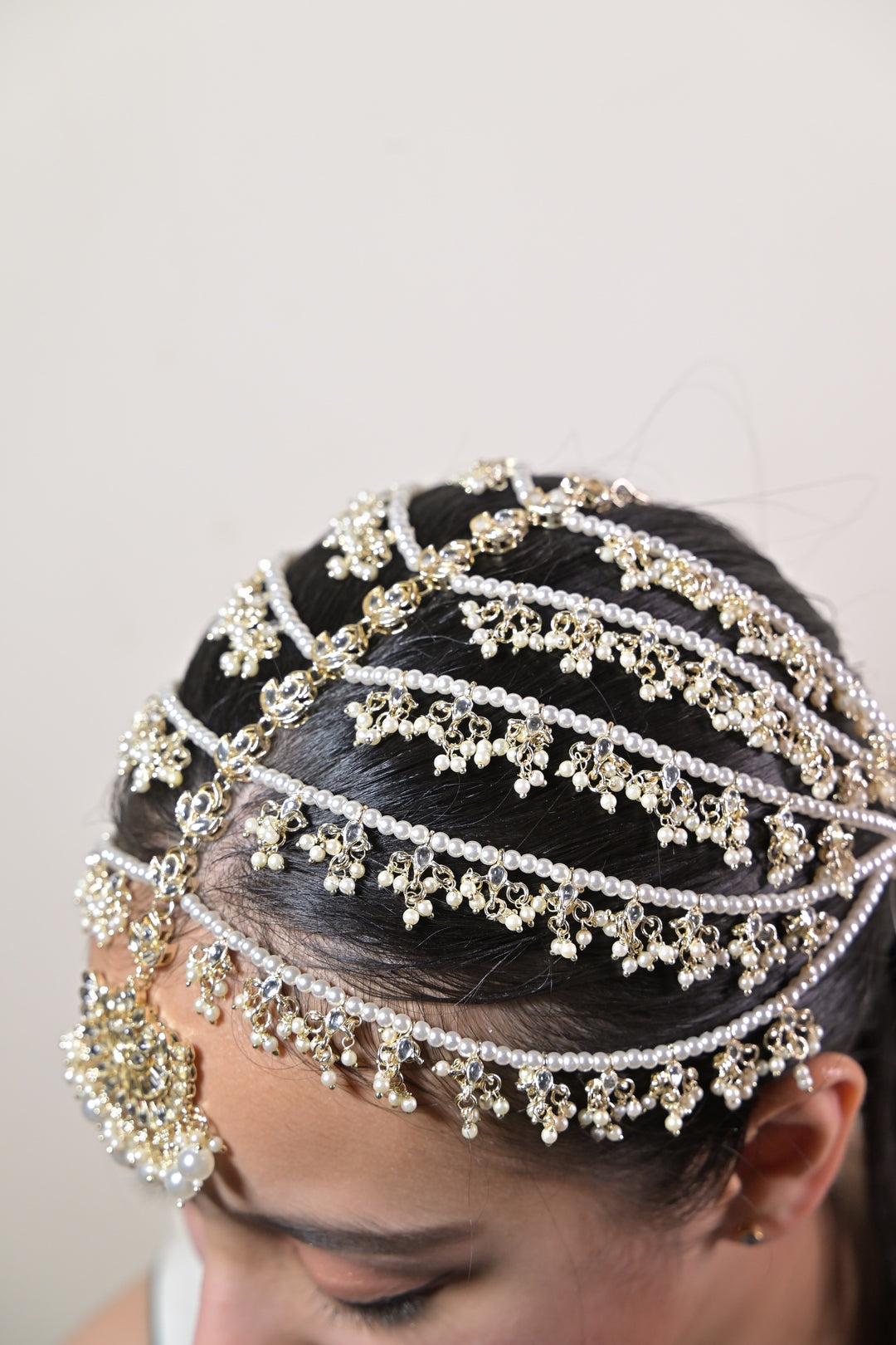 Ruhaniya Bridal Pearl Matha Patti