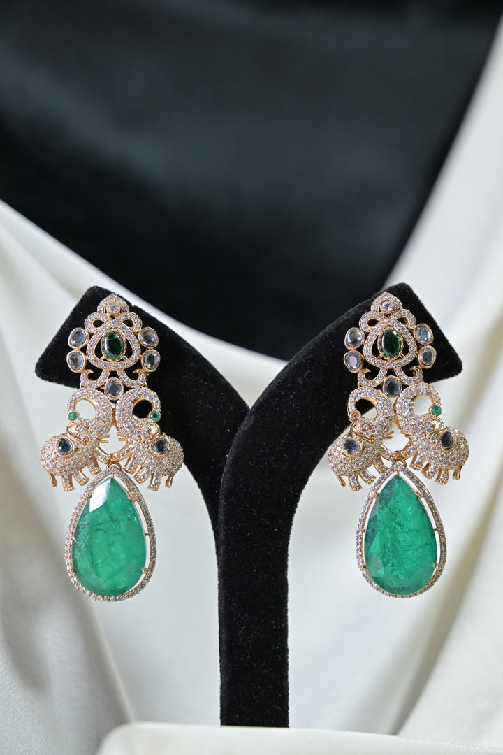 Chandrika Long Victorian Three Layered Polki Necklace