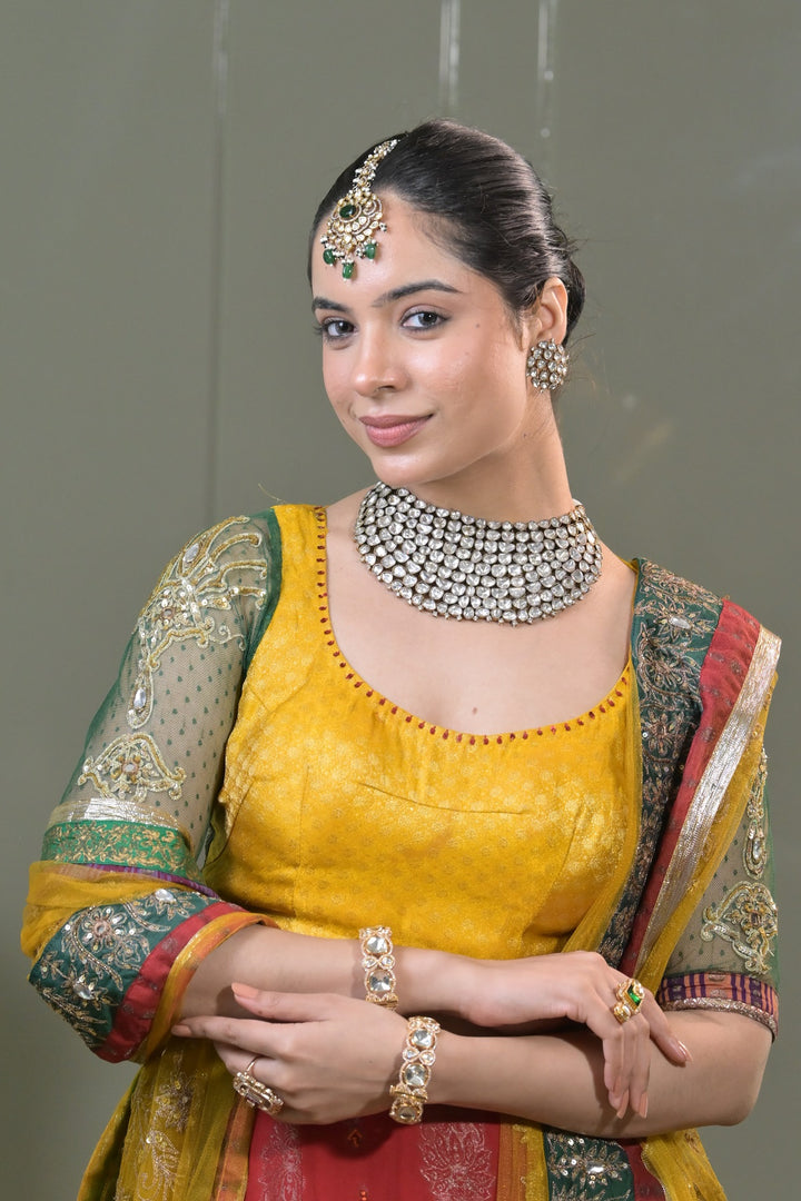 Namami Victorian Mossanite Bridal Choker Necklace