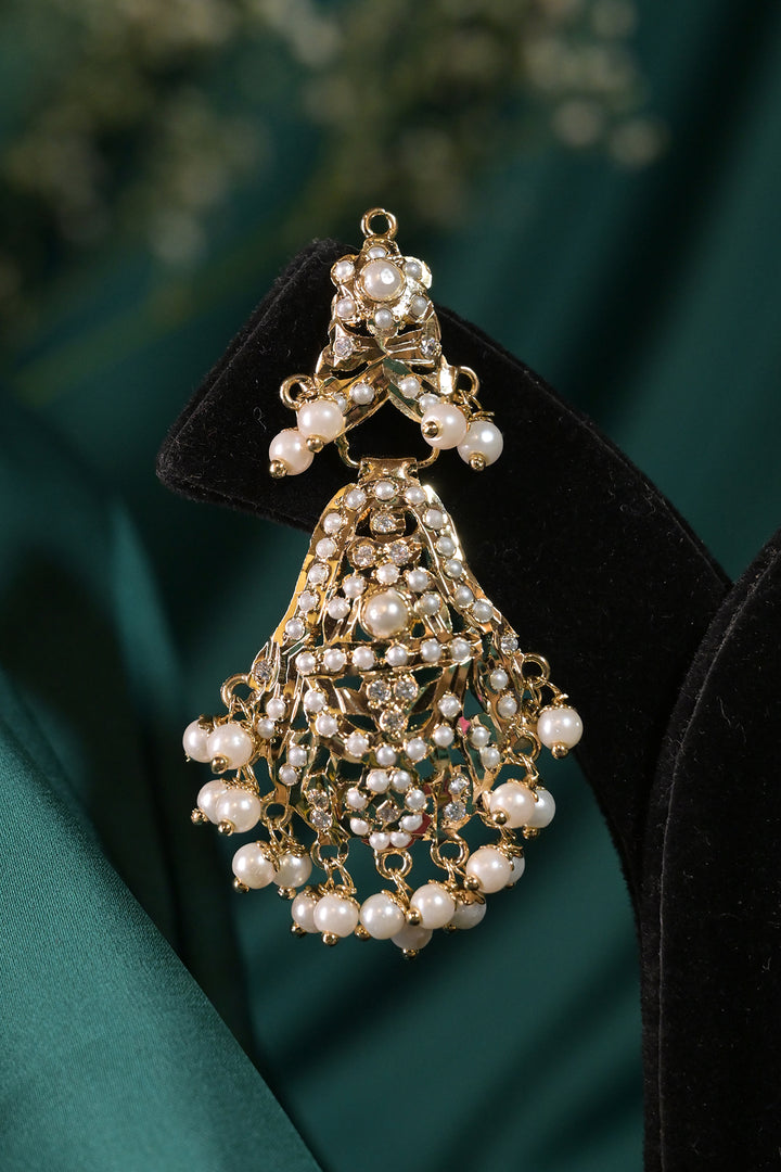 Avantika Pearl Jadau Engagement Choker Necklace