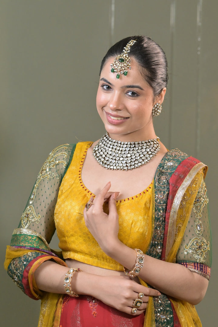 Namami Victorian Mossanite Bridal Choker Necklace