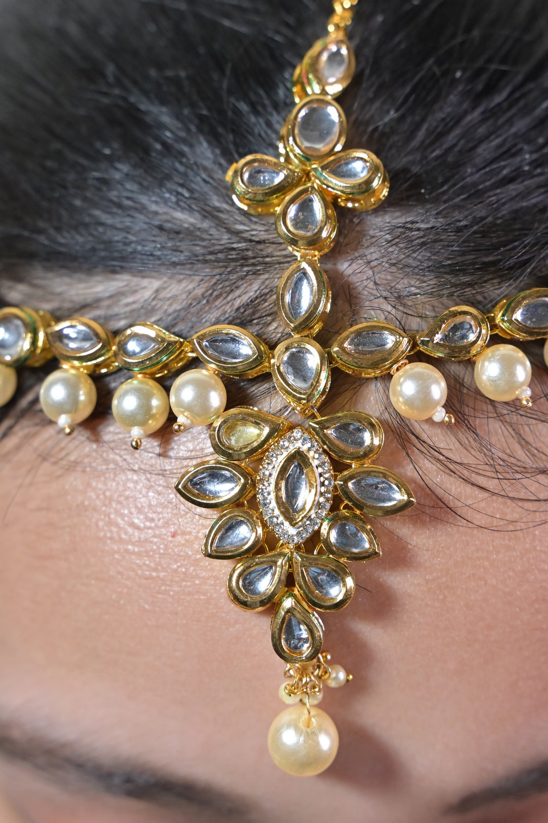 Nandini Temple Bridal Maangtikka