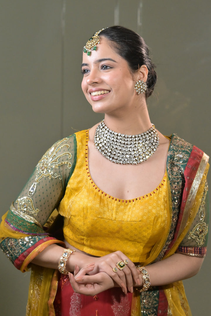 Namami Victorian Mossanite Bridal Choker Necklace