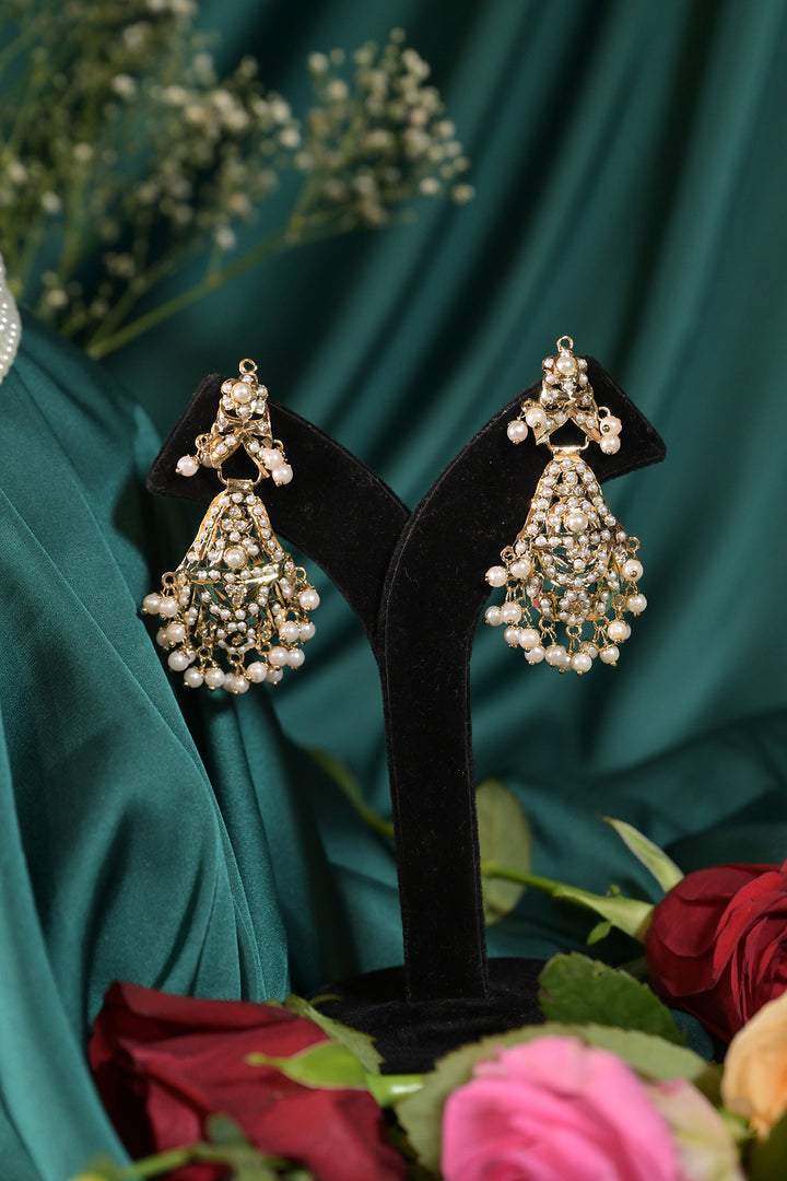 Chitralekha White Jadau Pearl Sangeet Necklace