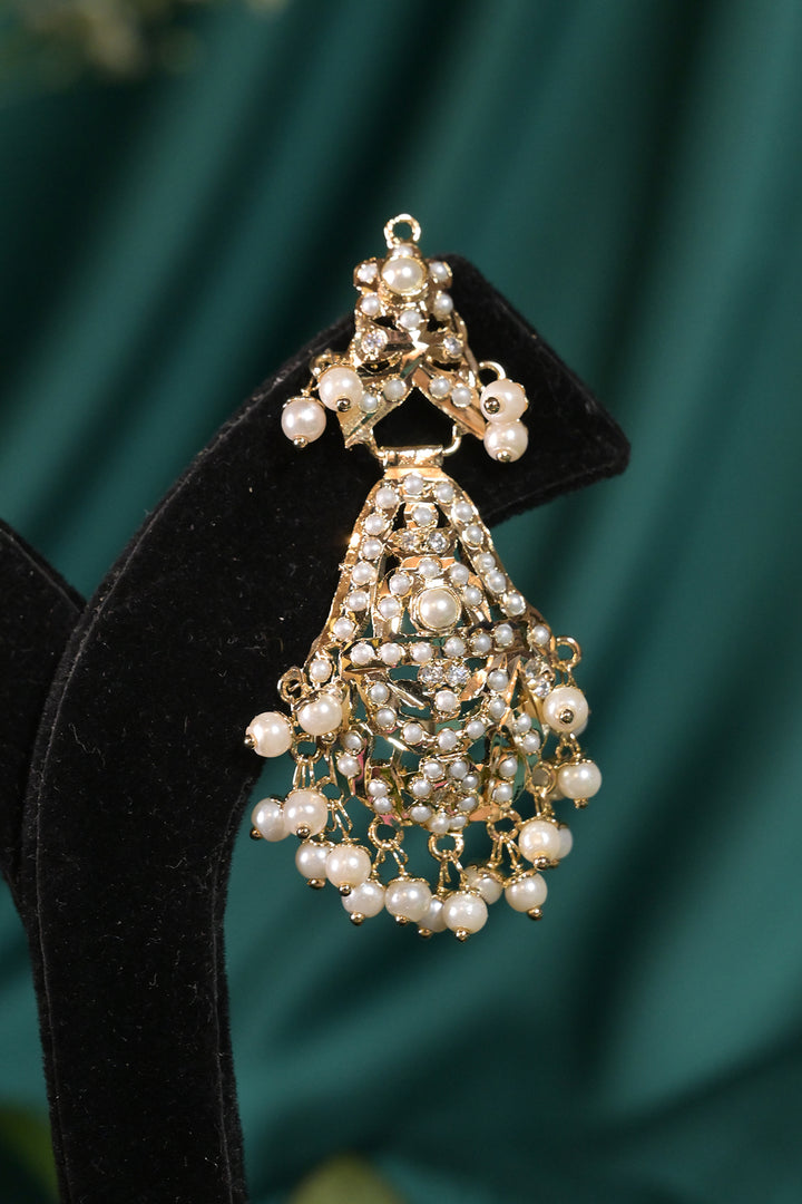 Chitralekha White Jadau Pearl Sangeet Necklace