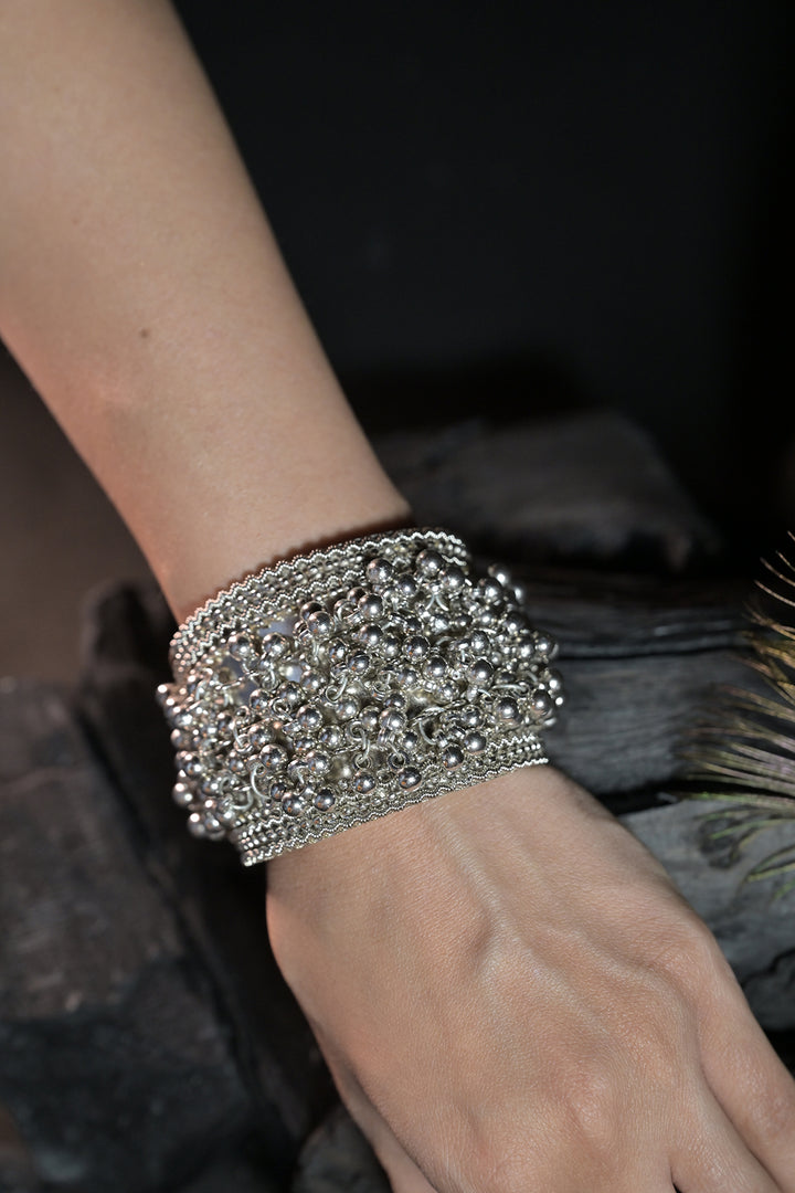 Yugal Peacock Cluster Bangle