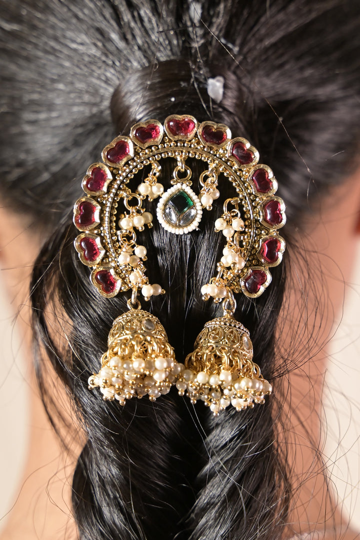 Aaradhya Kundan Jhoomar Hairpin