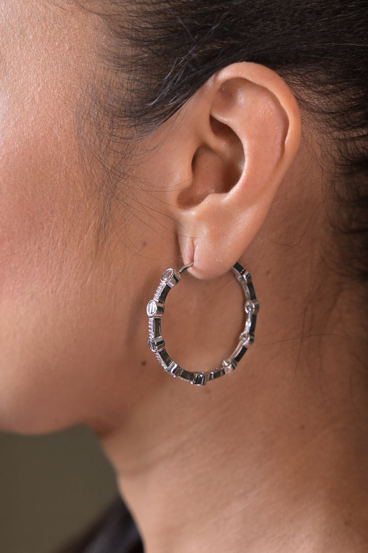 Willow Circle Minimalist Hoop Earrings