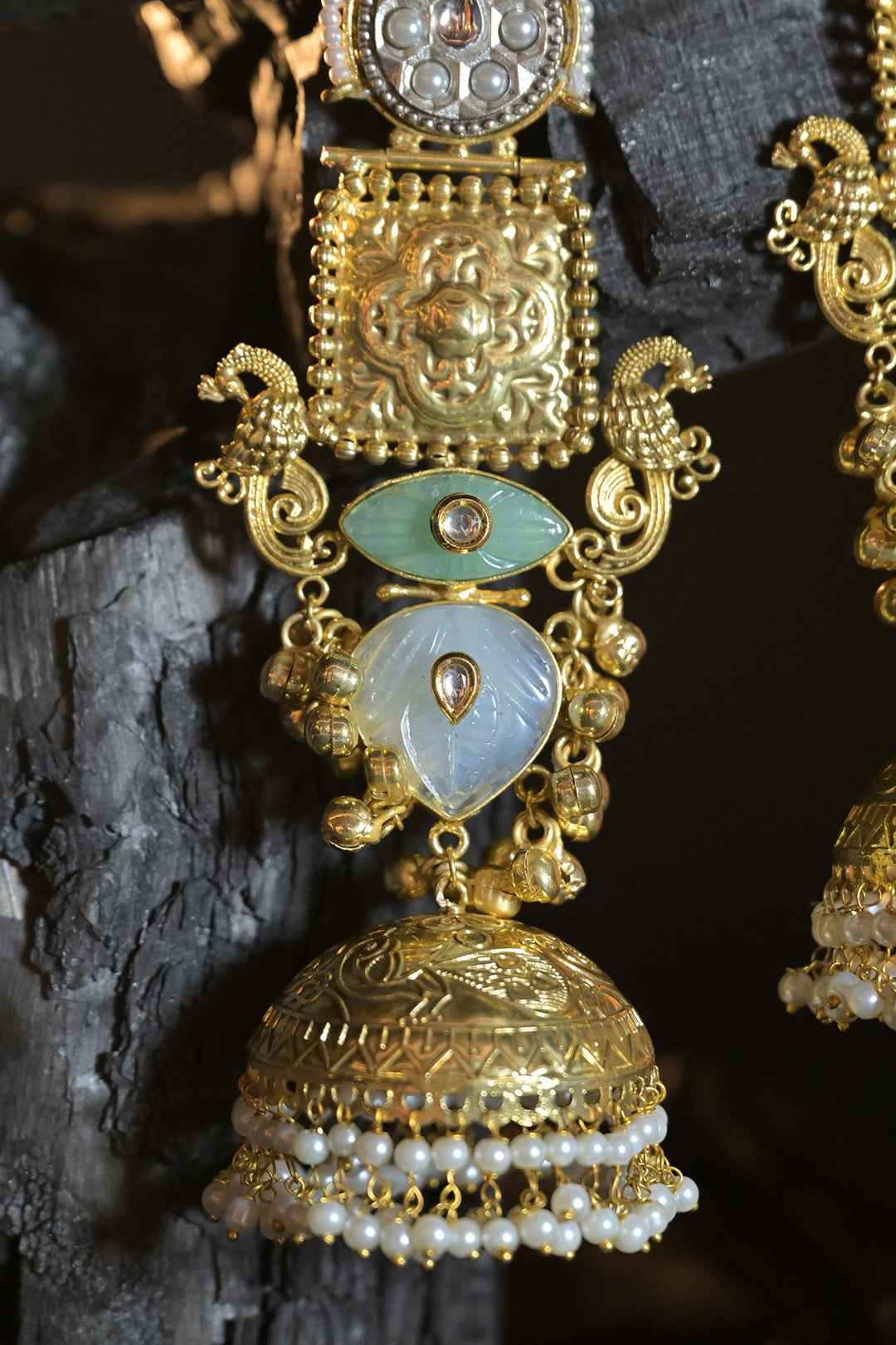 Alisha Boho Long Golden Dangler Earrings