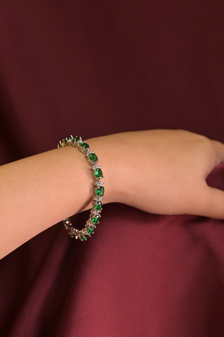 Dew Crystal Gemstone Luxe Adjustable Bracelet