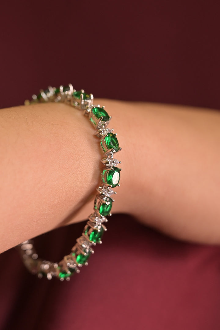 Dew Crystal Gemstone Luxe Adjustable Bracelet