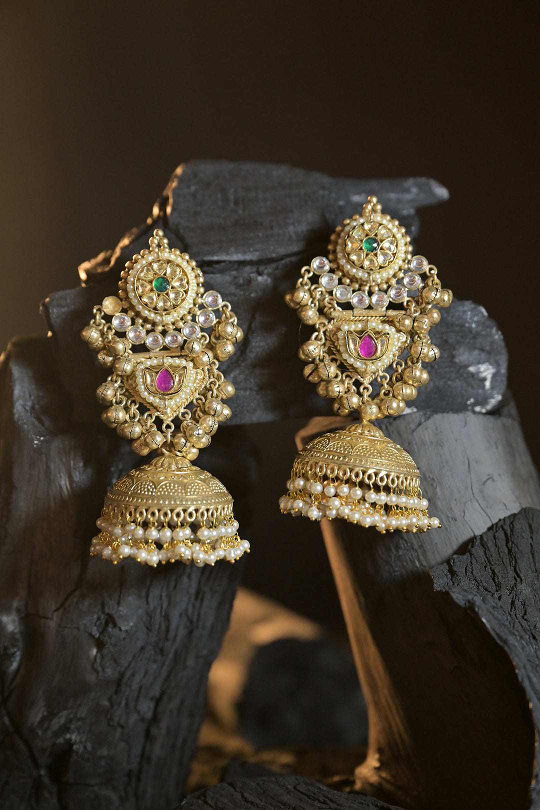 Anita Boho Traditional Jhumka Earrings