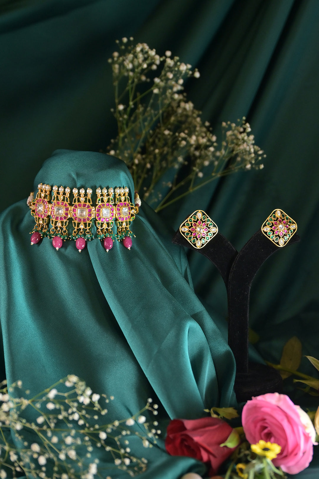 Gaurika Navratna Sangeet Choker Necklace