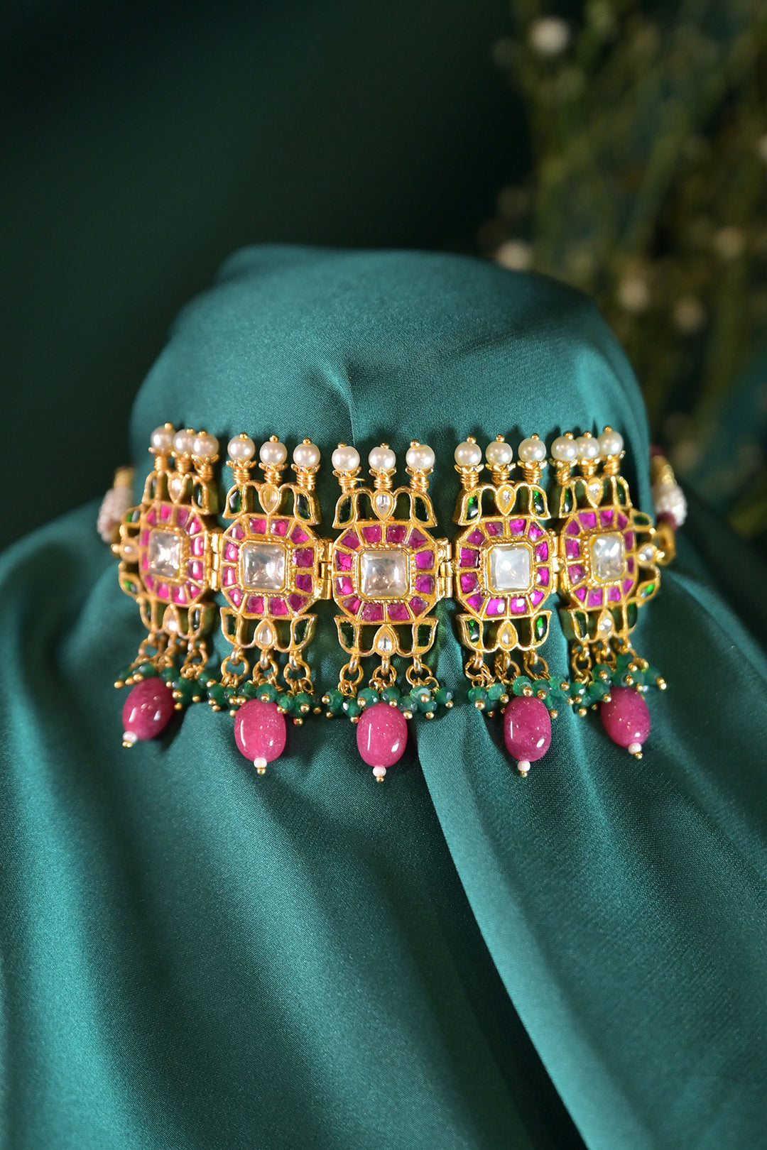 Gaurika Navratna Sangeet Choker Necklace