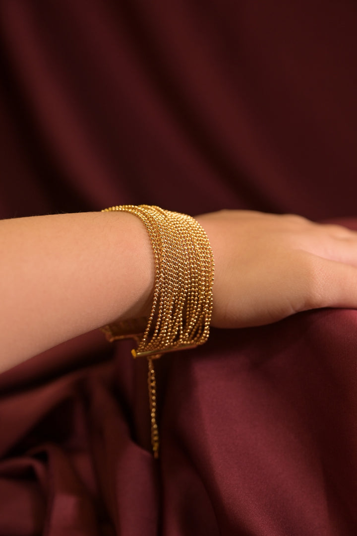 Gold Mirage Layered Bracelet