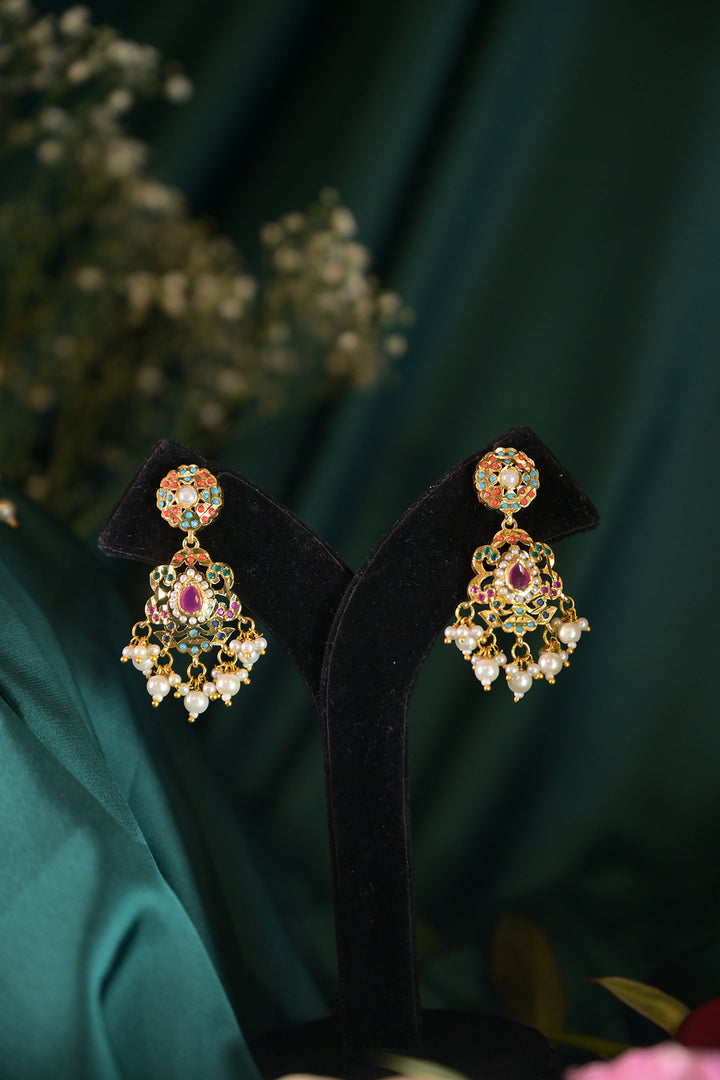 Adarshini Navratna Jadau Long Necklace