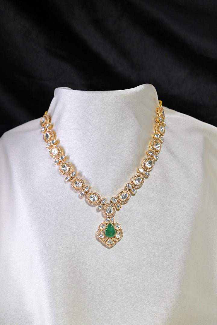 Eka Charm Royal Polki Long Necklace