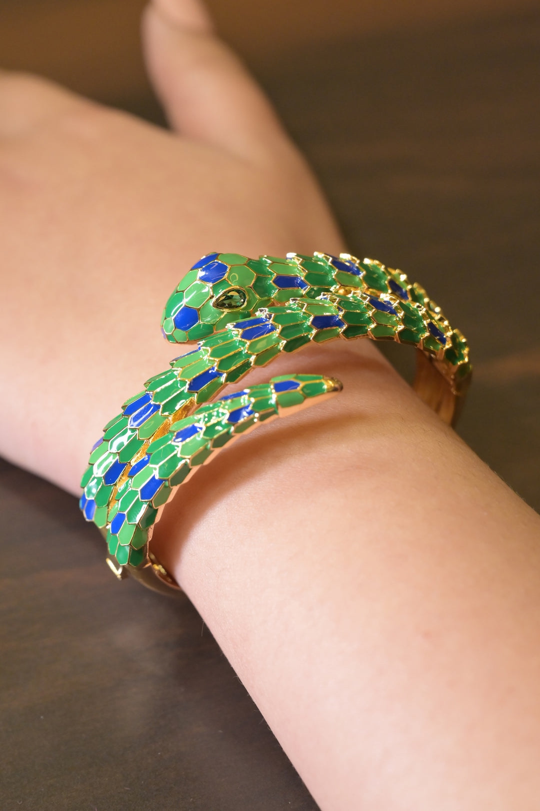 Python Golden Coil Bracelet