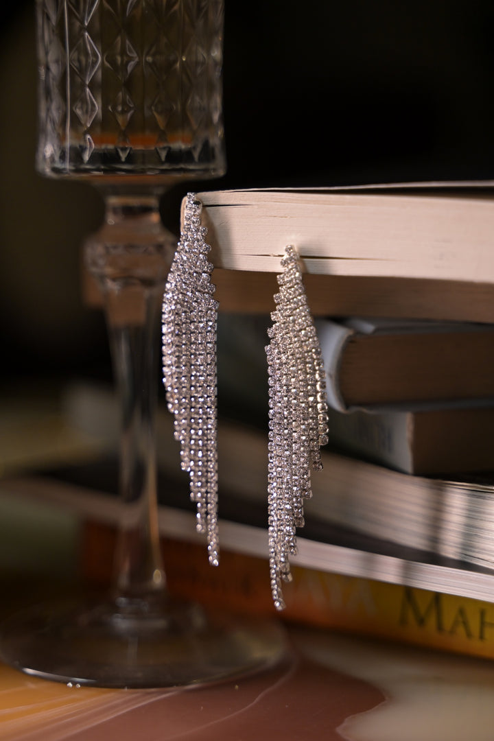 Prism Diamond Club Tassel Earrings