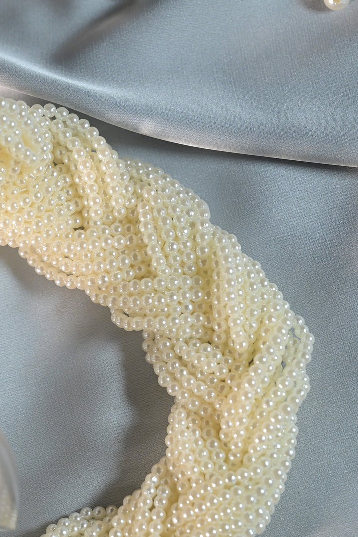 Dhara Bohemian Premium Layered Twisted Pearl Neckalce