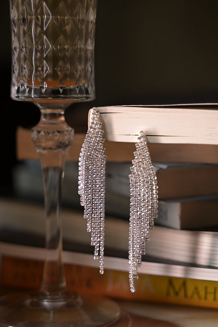 Prism Diamond Club Tassel Earrings