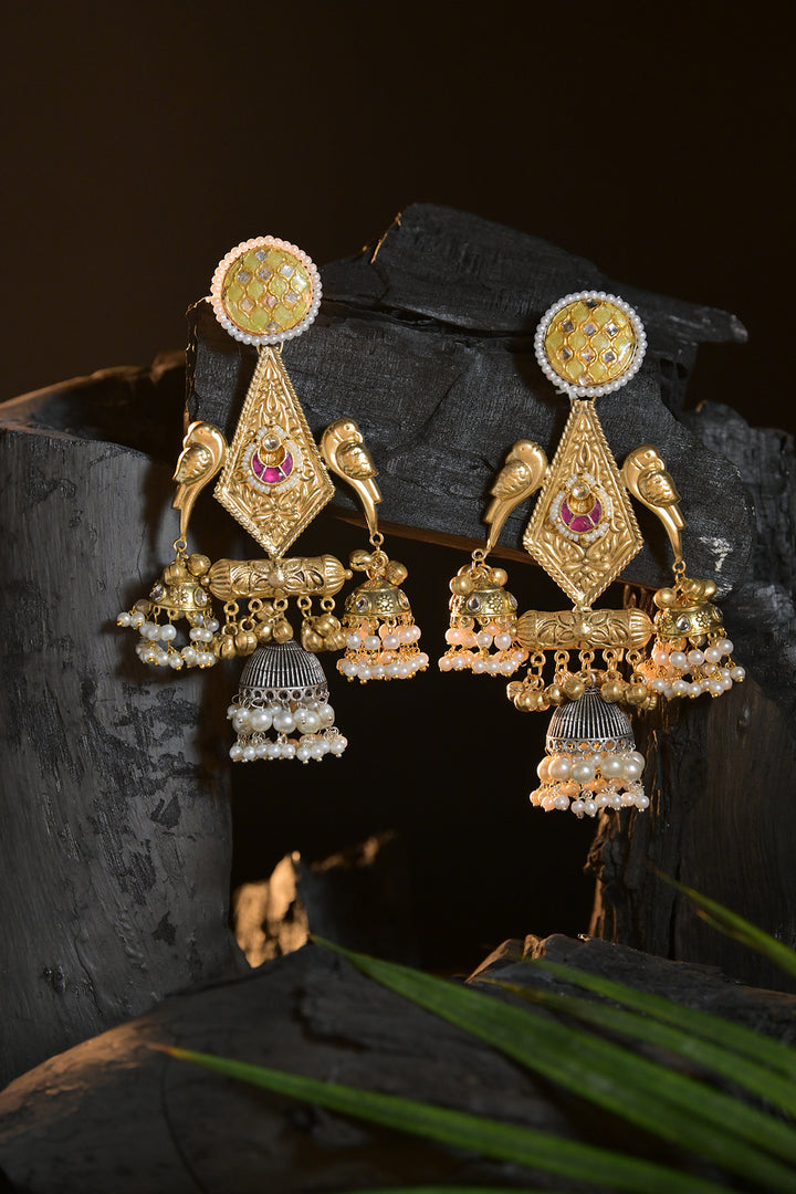 TajRani Boho Jhumka Earrings