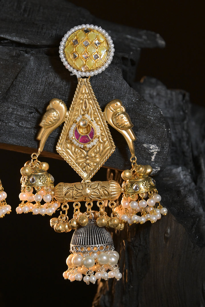 TajRani Boho Jhumka Earrings