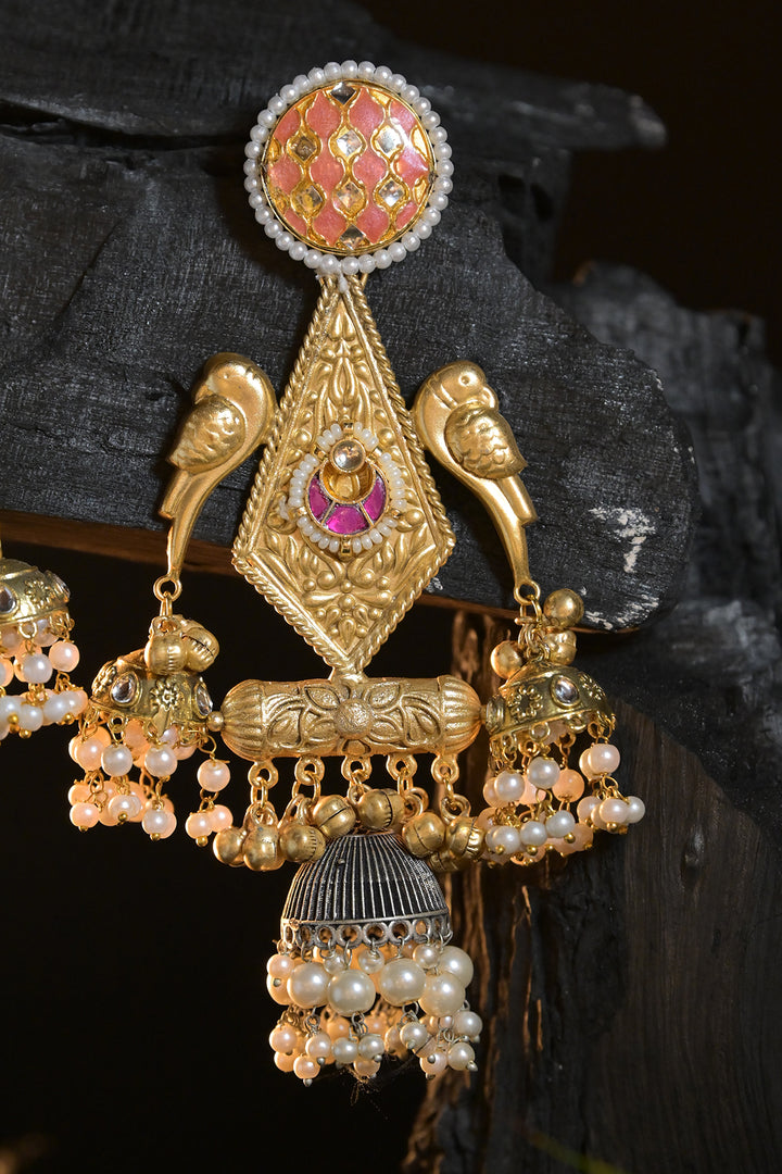 TajRani Boho Jhumka Earrings