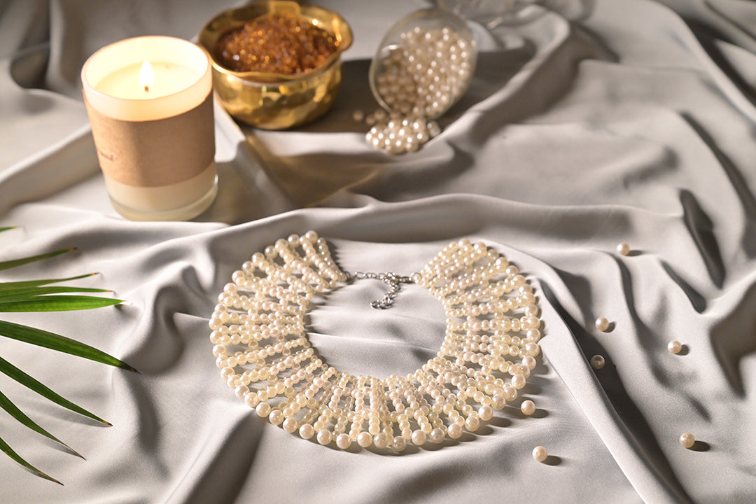 Ela Chic Collar Premium Pearl Necklace