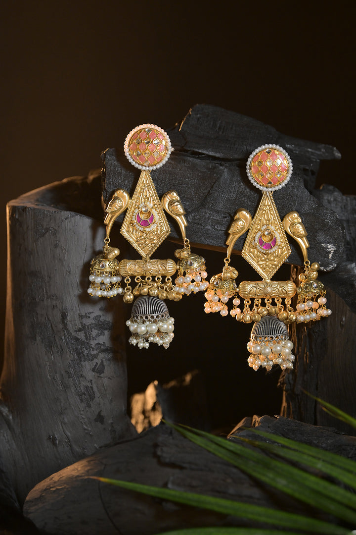 TajRani Boho Jhumka Earrings