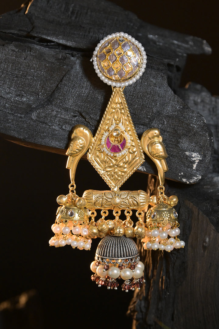 TajRani Boho Jhumka Earrings
