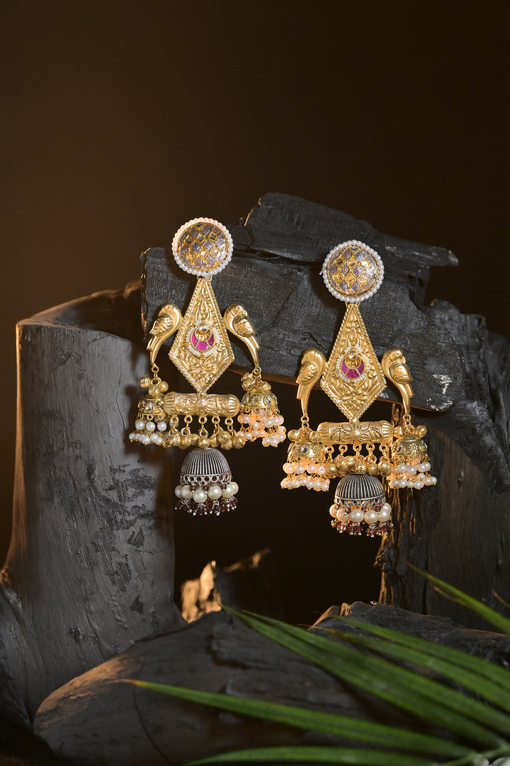 TajRani Boho Jhumka Earrings