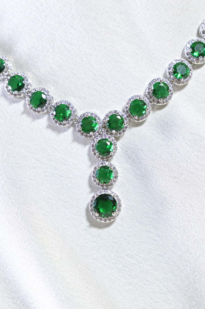 Pushp Gemstone Diamond Cocktail Necklace