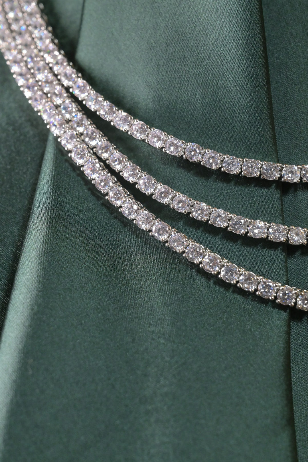 Kavishka Premium Layered Diamond Cocktail Necklace