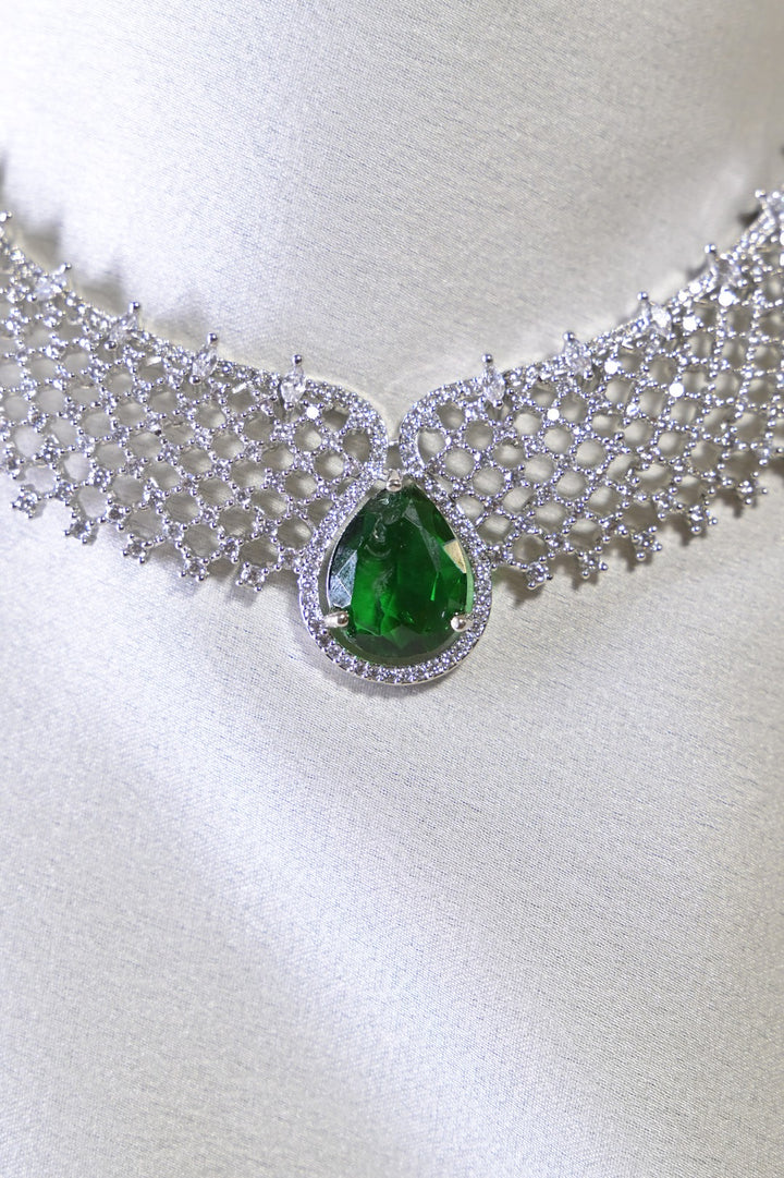 Sitaara Emerald Diamond Anniversary Necklace