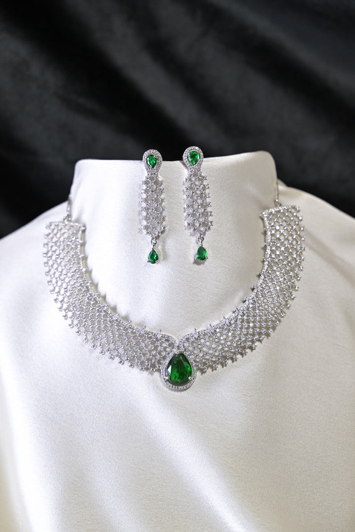 Sitaara Emerald Diamond Anniversary Necklace