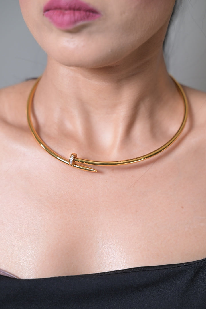 Miso Bollywood Sleek Chokar Necklace