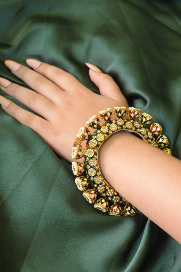 Krishna Nagara Polki Pancheli Bangle