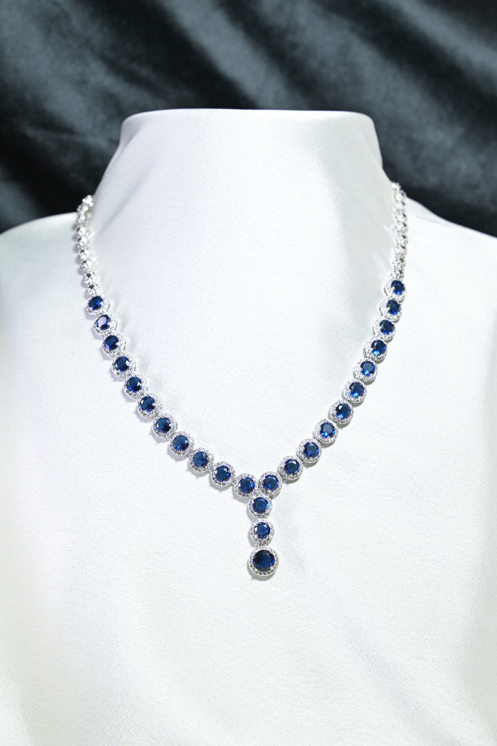 Pushp Gemstone Diamond Cocktail Necklace