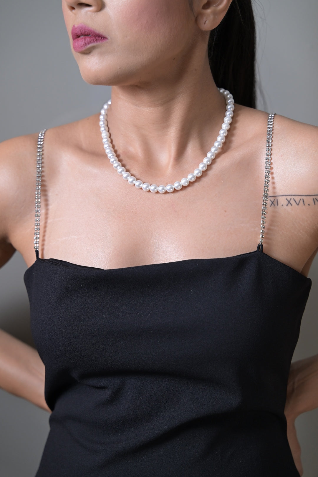 Classic Pearl Short Mala Necklace