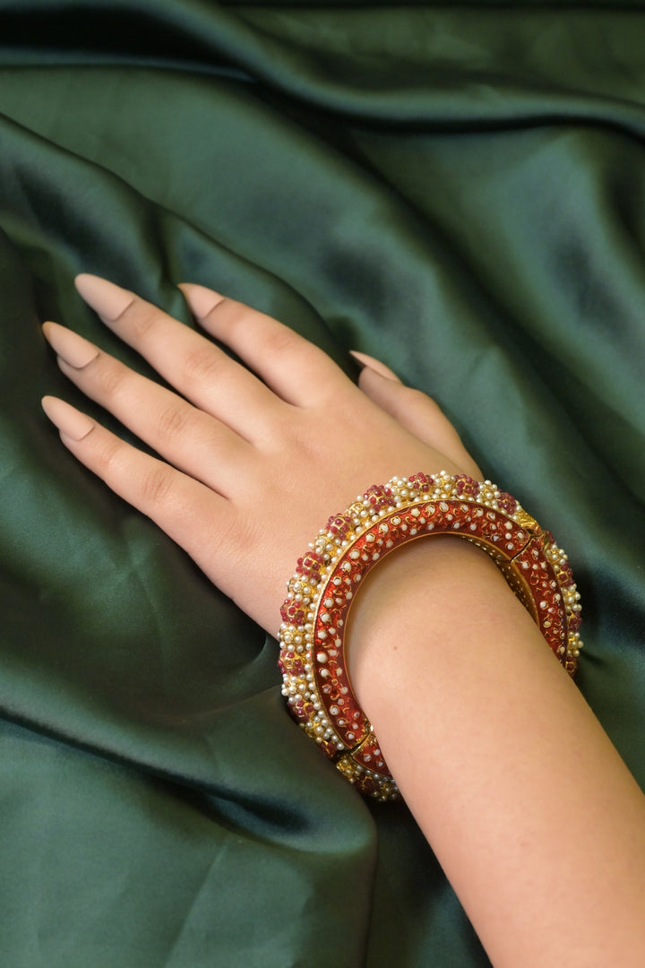 Tilpatra Gold Polki Bangle