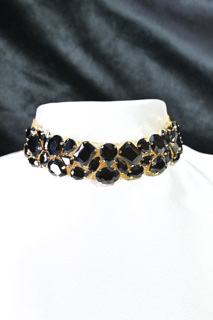 Gemstone Golden Club Choker Necklace
