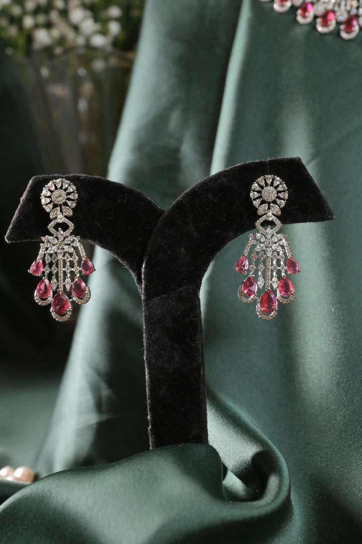 Meenakshi Victorian Ruby Diamond Cocktail Necklace