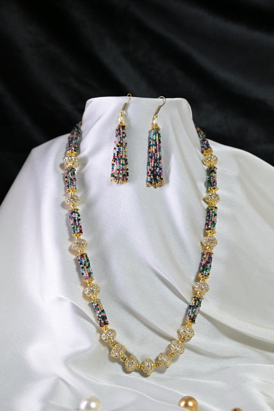 Jaipur Chic Multicolored Beaded Necklace