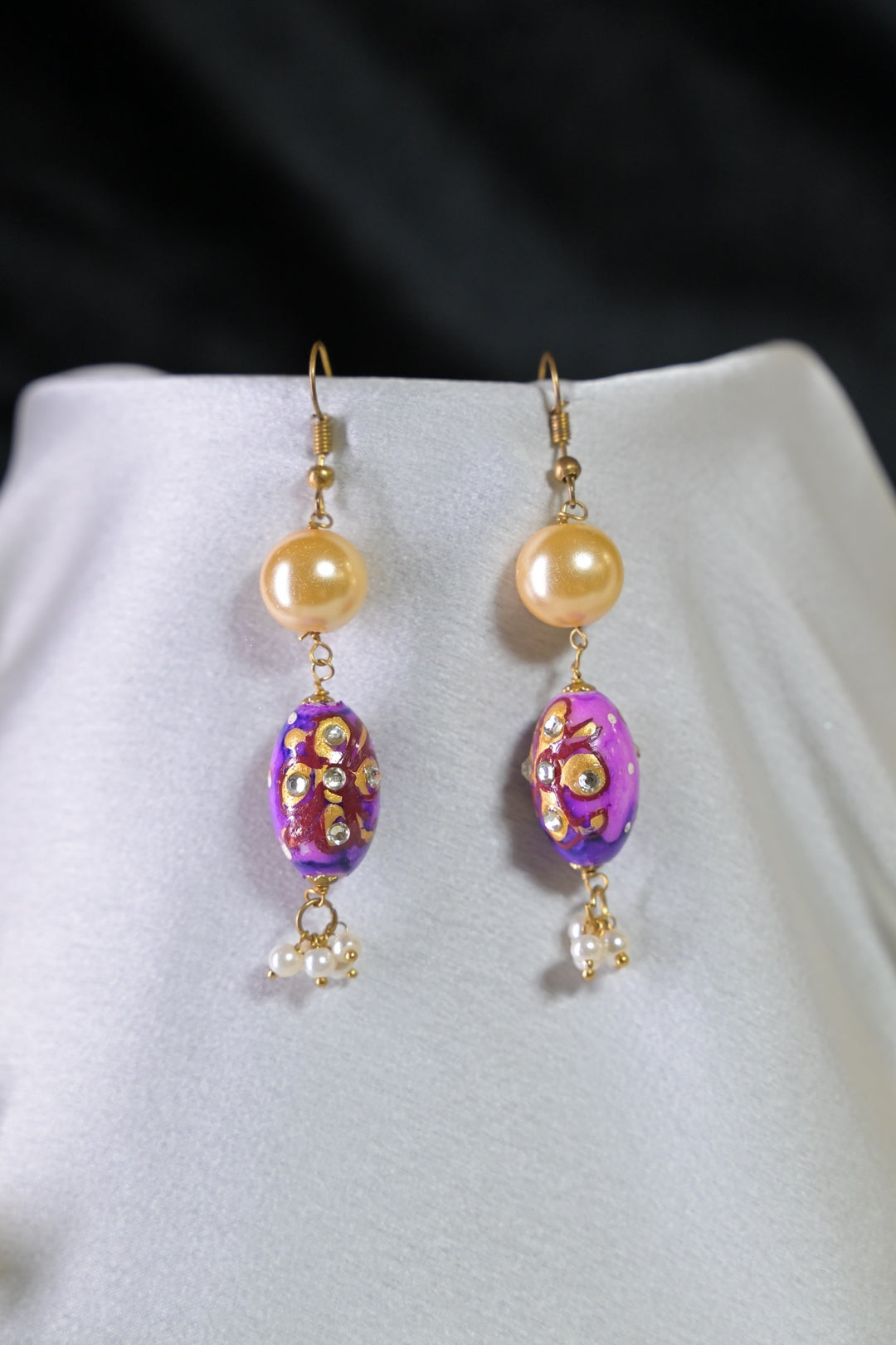 Rajasthani Purple Elegance Beaded Necklace