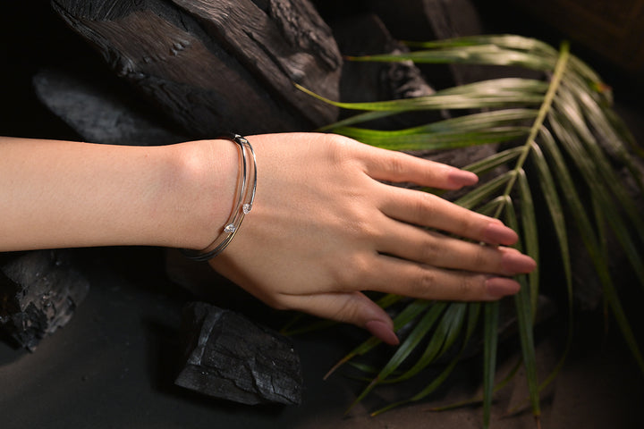 Rasika Sleek Silver Cuff Bracelet