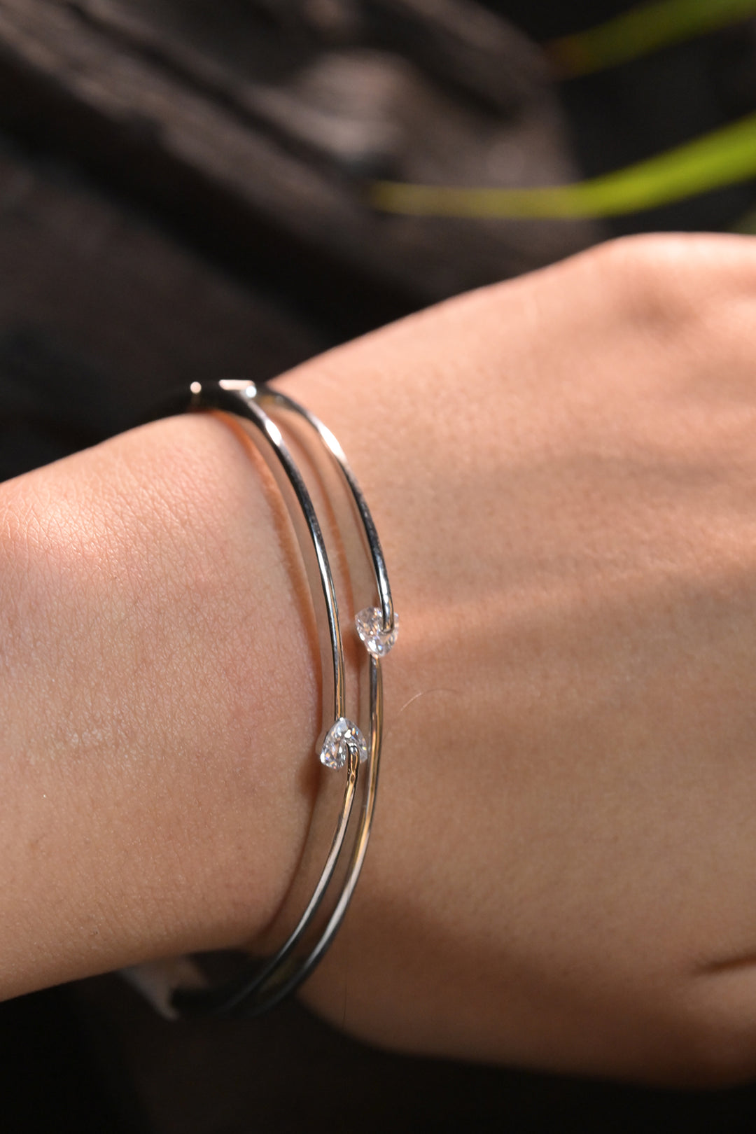 Rasika Sleek Silver Cuff Bracelet